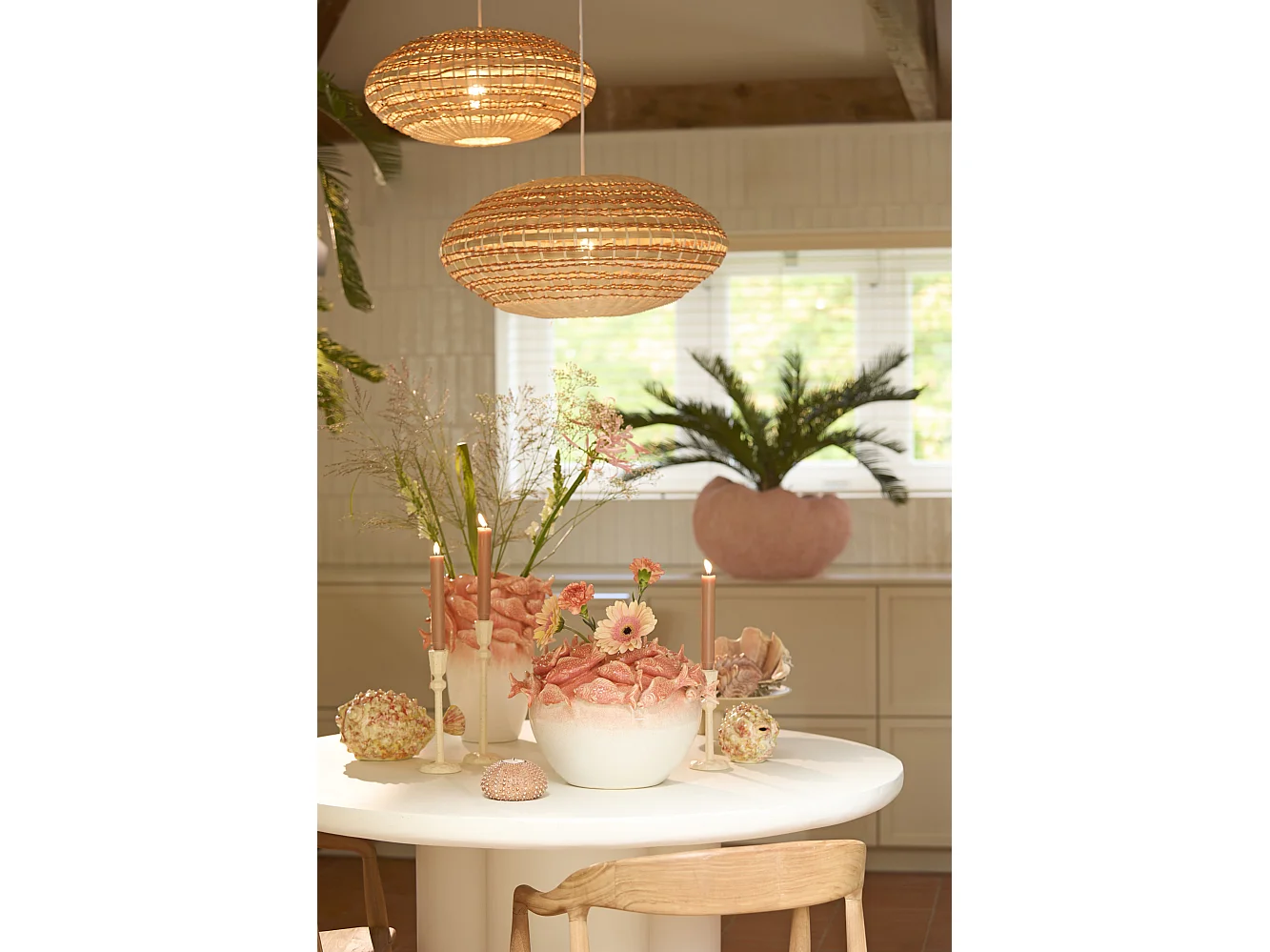 Suspension TAWELA - Ø59,5x28cm - Rouge