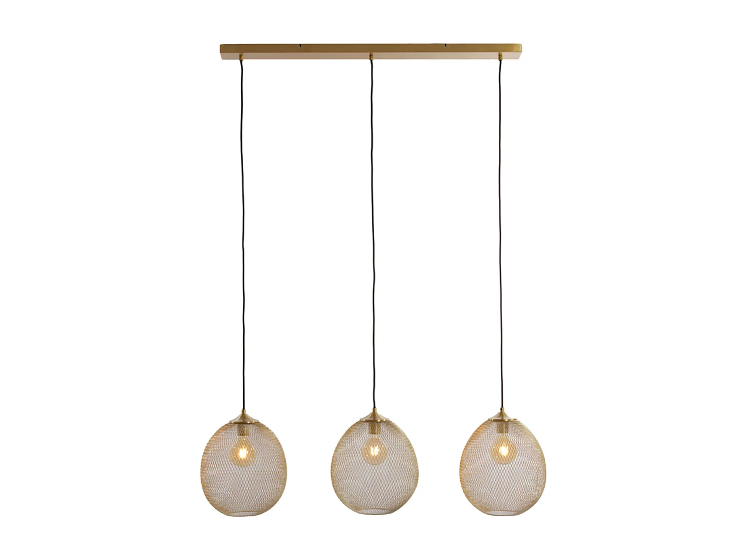 Suspension MOROC - 104x30x34cm - Doré