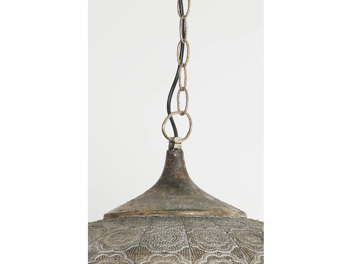 Hanglamp EMINE - Ø51.5x46cm - Bruin