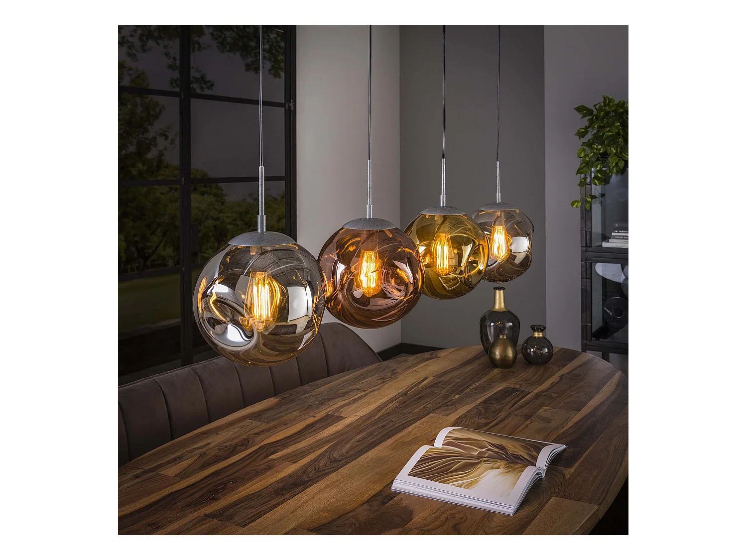 Suspension 4L stellaire / Argent vieilli