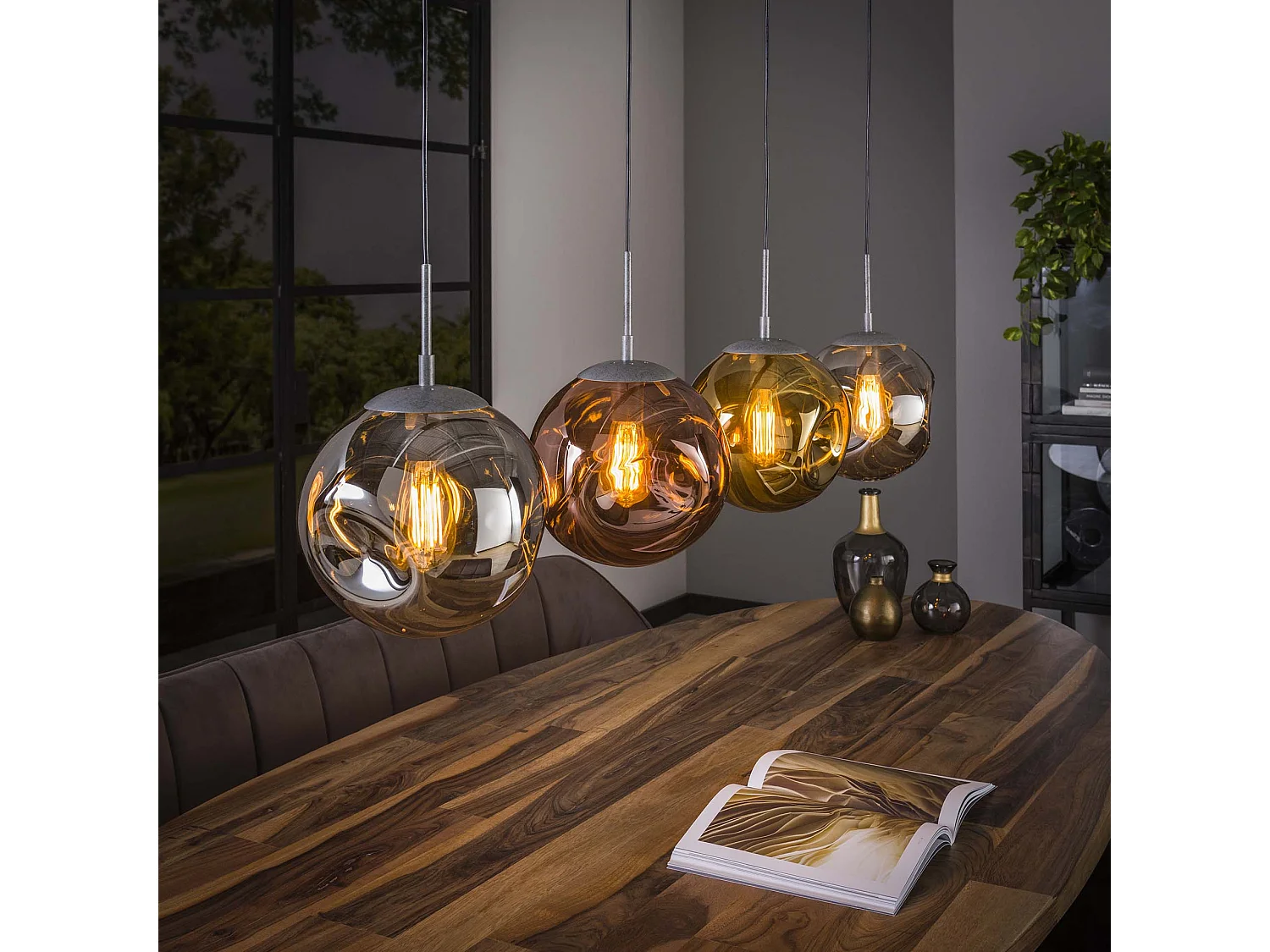 Suspension 4L stellaire / Argent vieilli