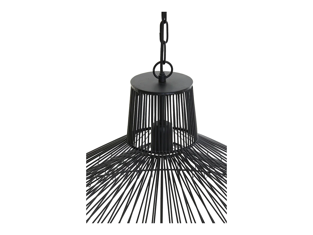 Suspension KASPER - Ø65x37cm - Noir