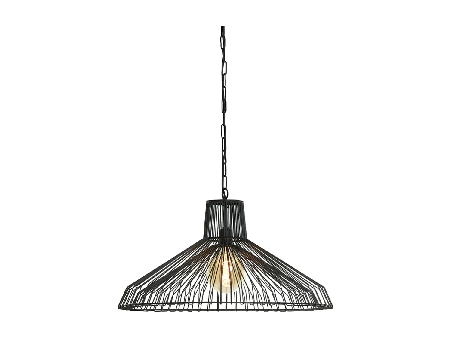 Suspension KASPER - Ø65x37cm - Noir