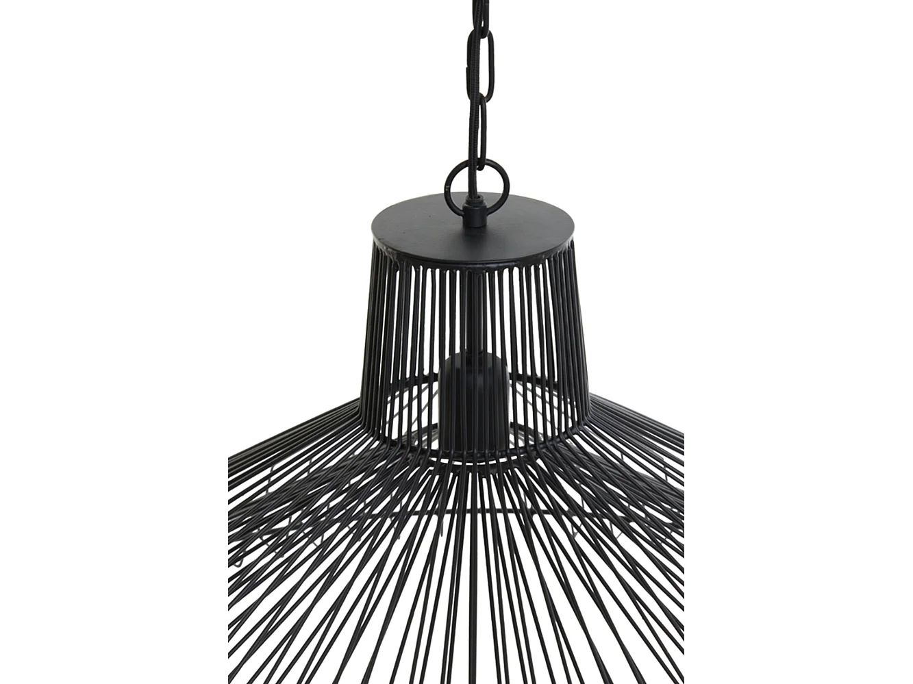 Suspension KASPER - Ø65x37cm - Noir