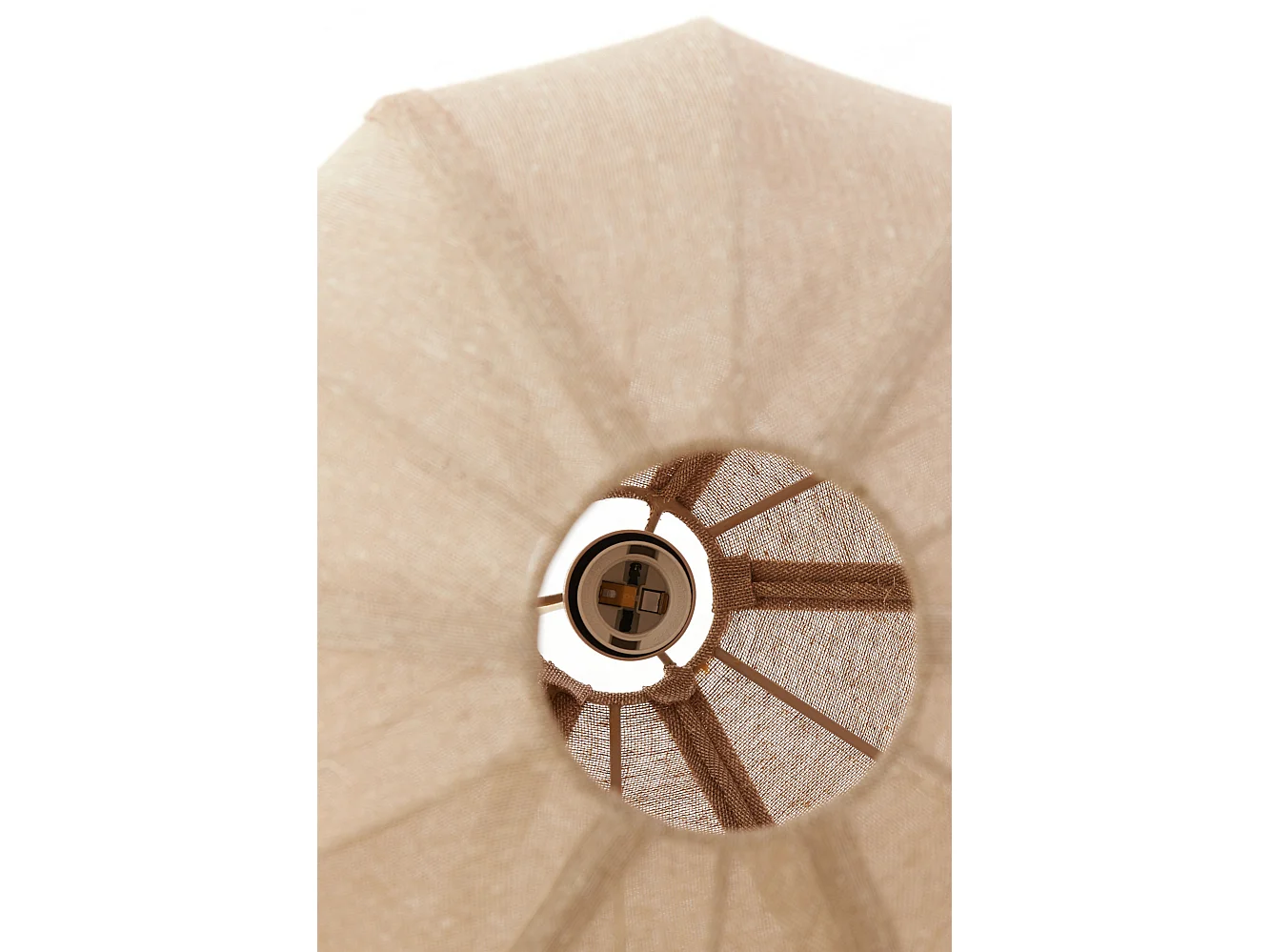 Hanglamp MILATOS - Ø38x51cm - Bruin