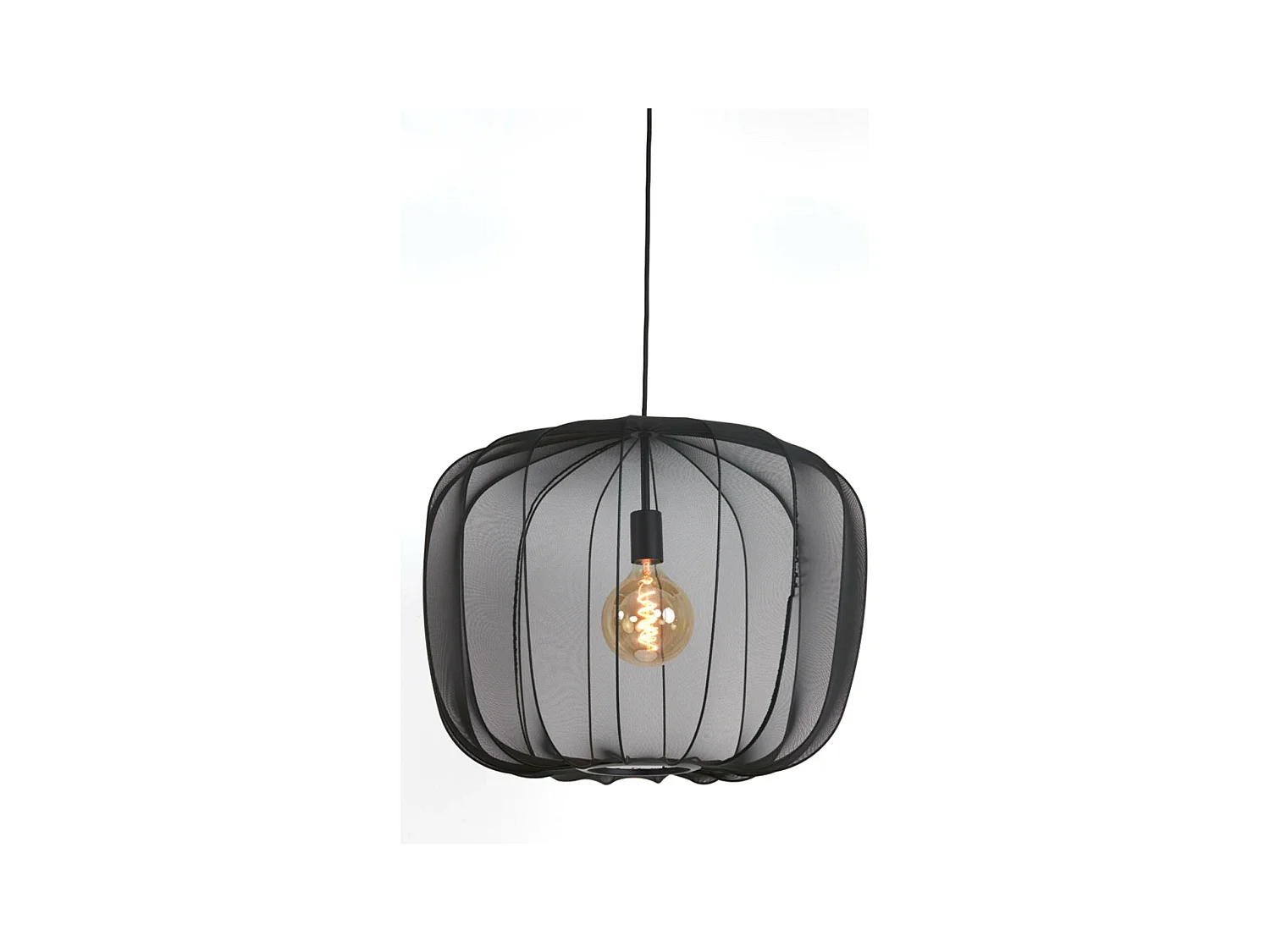 Suspension PLUMERIA - Ø60x45cm - Noir