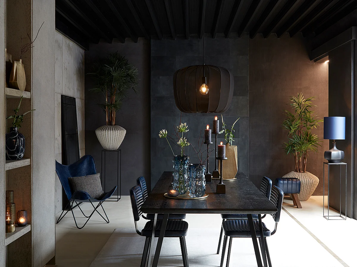 Suspension PLUMERIA - Ø60x45cm - Noir