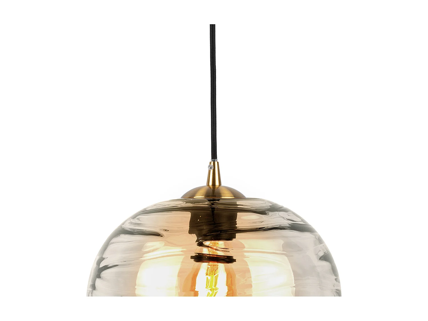 Suspension Glamour Globe - Brun ambré