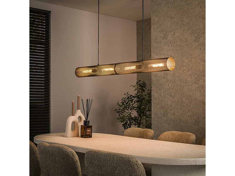 Pendelleuchte 120 Tube Mesh - Arctic Black