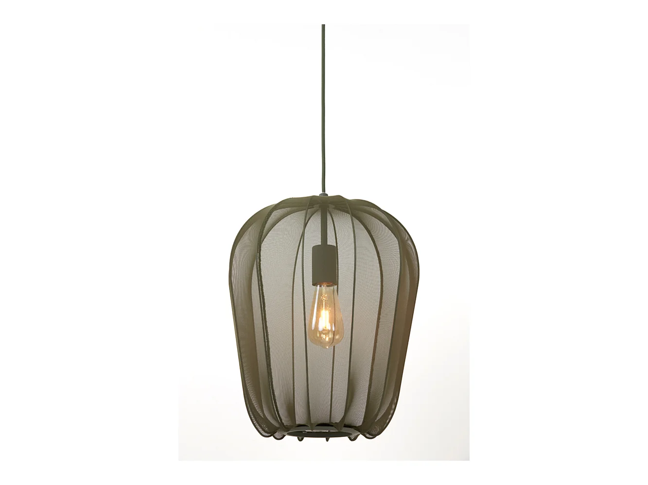 Hängelampe PLUMERIA - Ø34x40cm - Grün