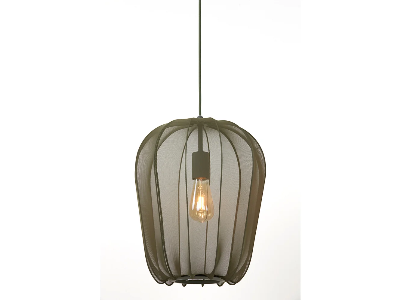 Suspension PLUMERIA - Ø34x40cm - Vert