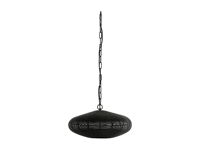 Hanglamp BAHOTO - Ø40x18cm - Zwart