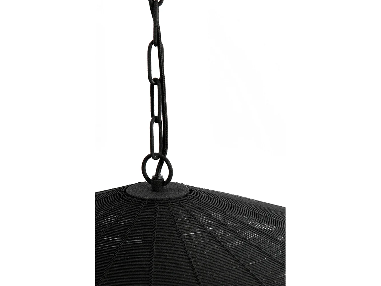 Suspension BAHOTO - Ø40x18cm - Noir