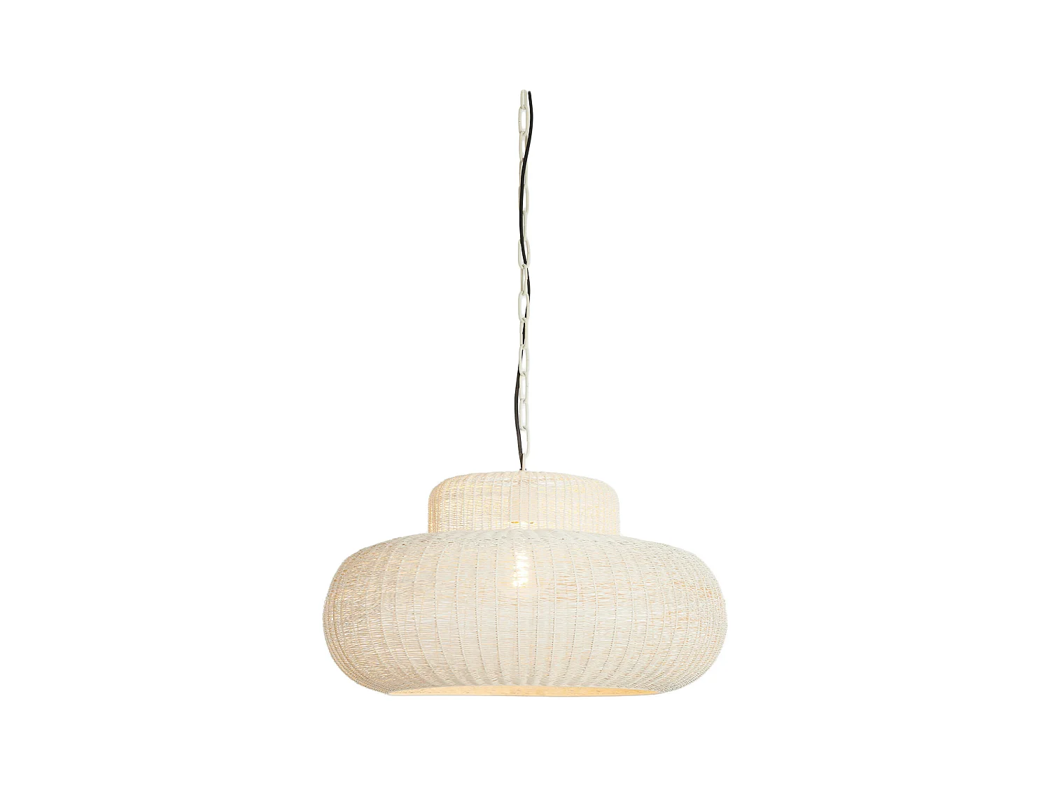 Suspension PIEDRA - Ø59x31,5cm - Blanc