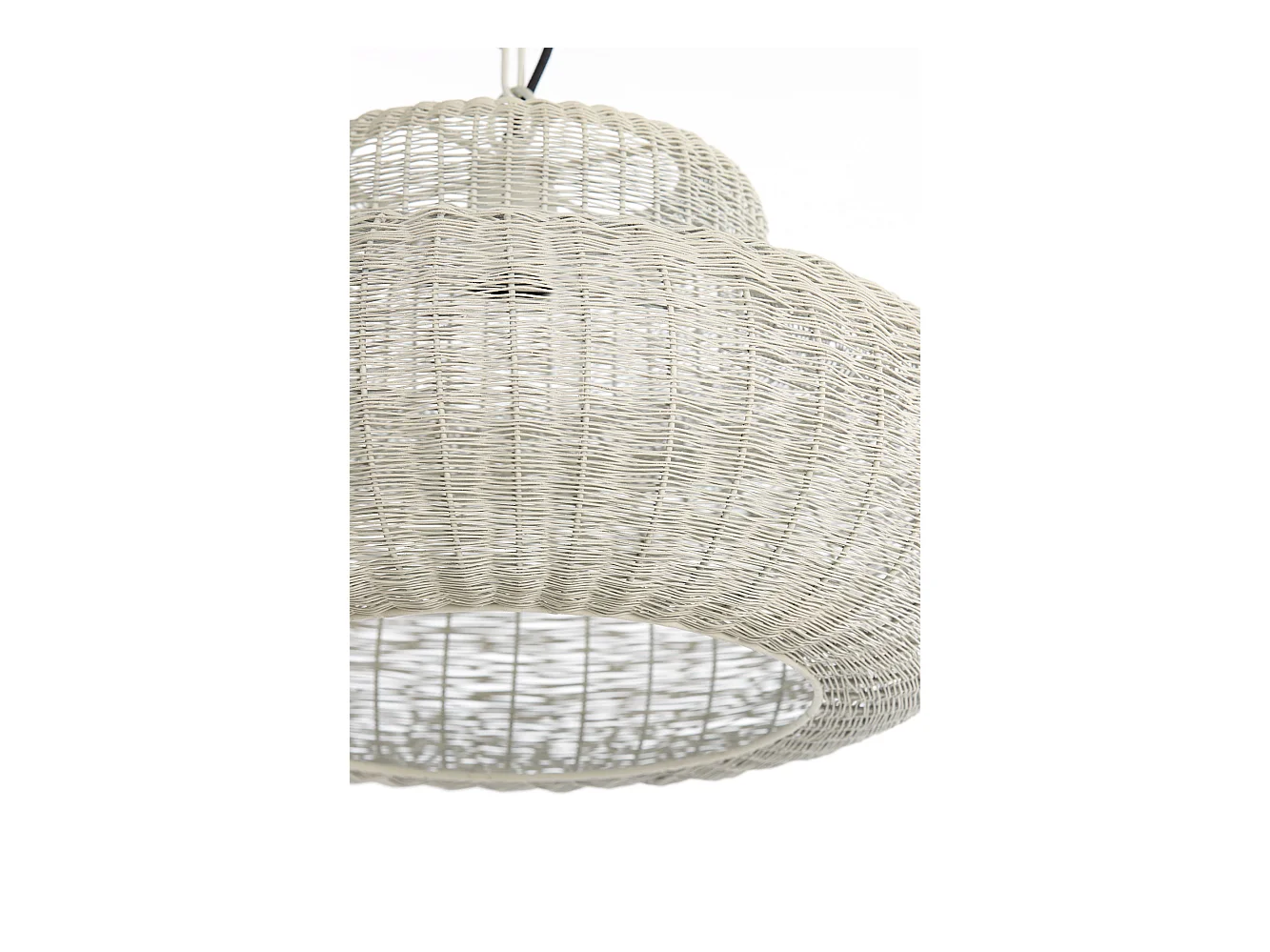 Suspension PIEDRA - Ø59x31,5cm - Blanc