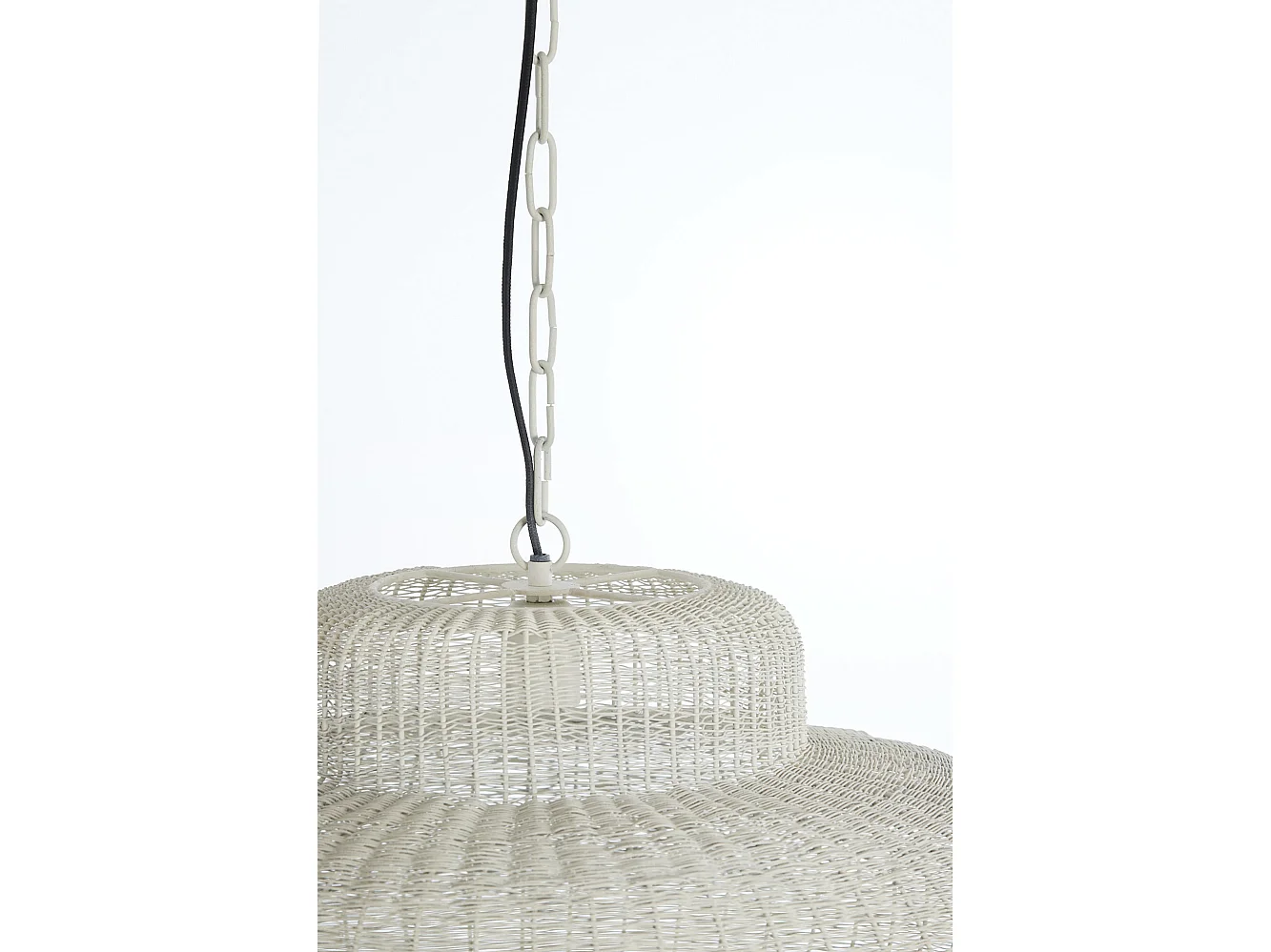 Suspension PIEDRA - Ø59x31,5cm - Blanc