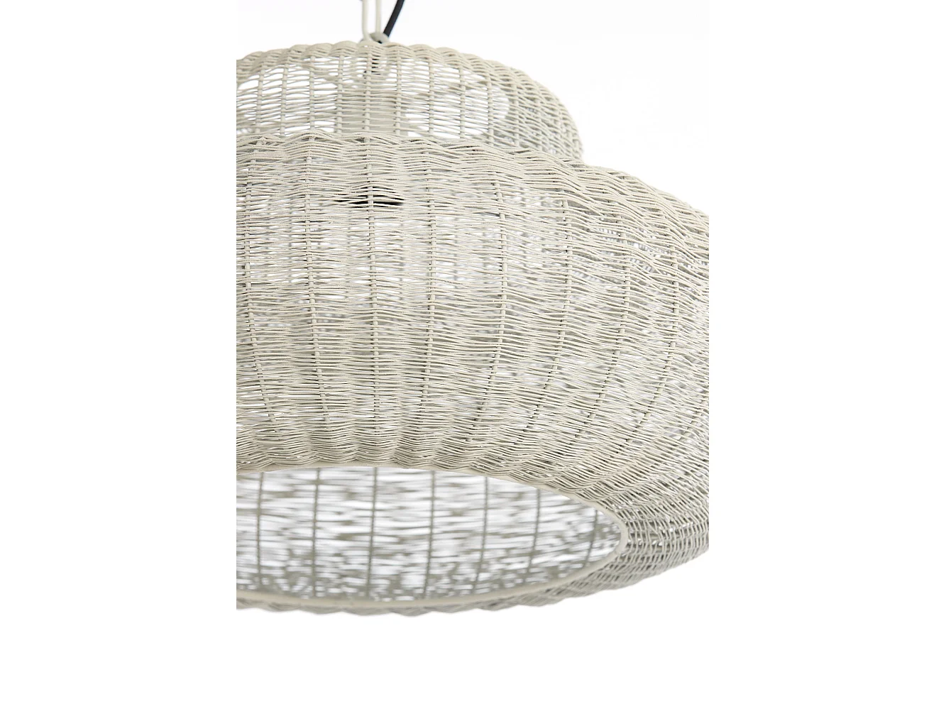 Suspension PIEDRA - Ø59x31,5cm - Blanc