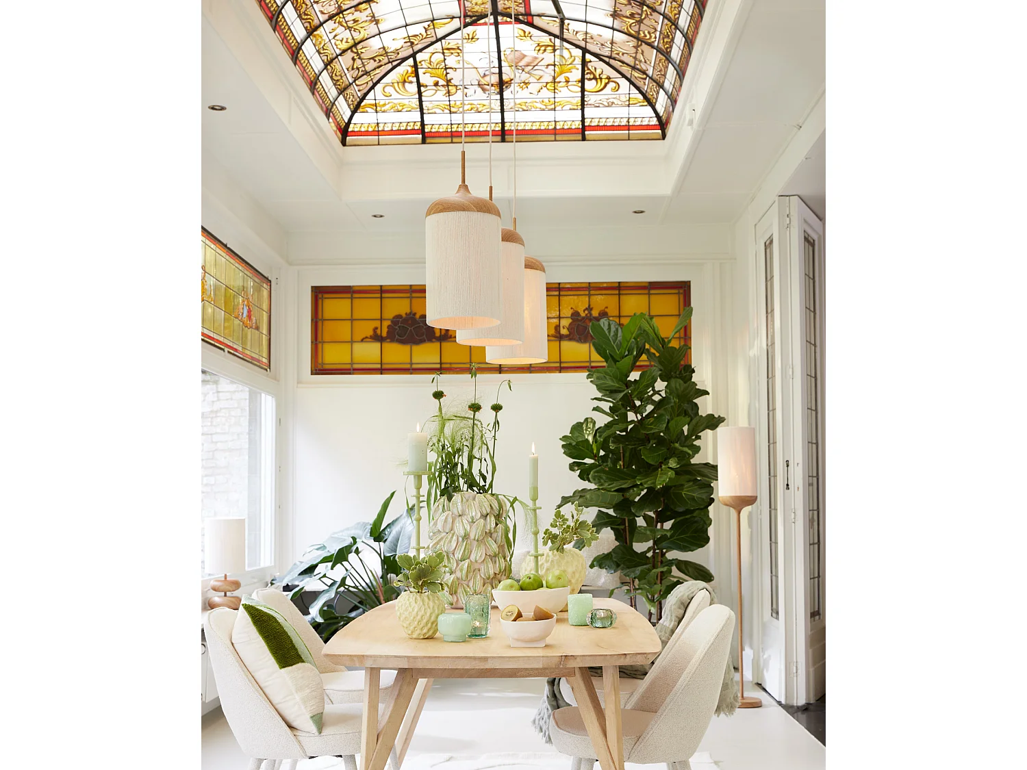 Suspension DANIA - 90x22x32cm - Marron