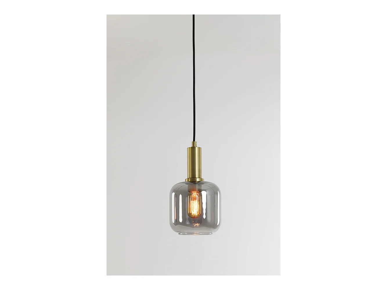 Lampe à suspension LEKAR - Ø21x37cm - Bronze