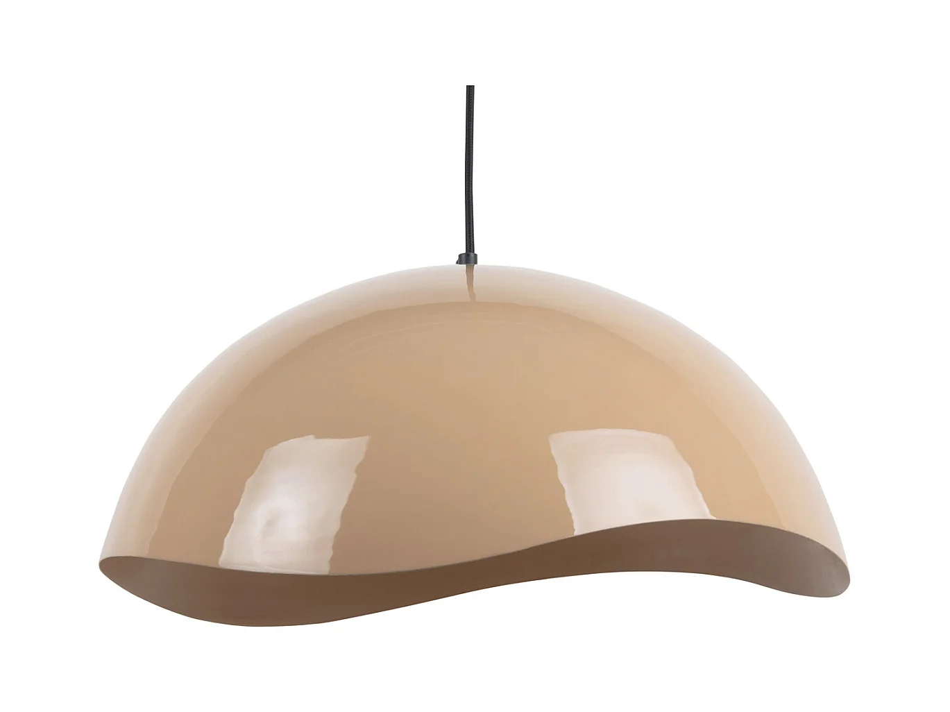 Lampe suspendue Waved Large - Marron doux
