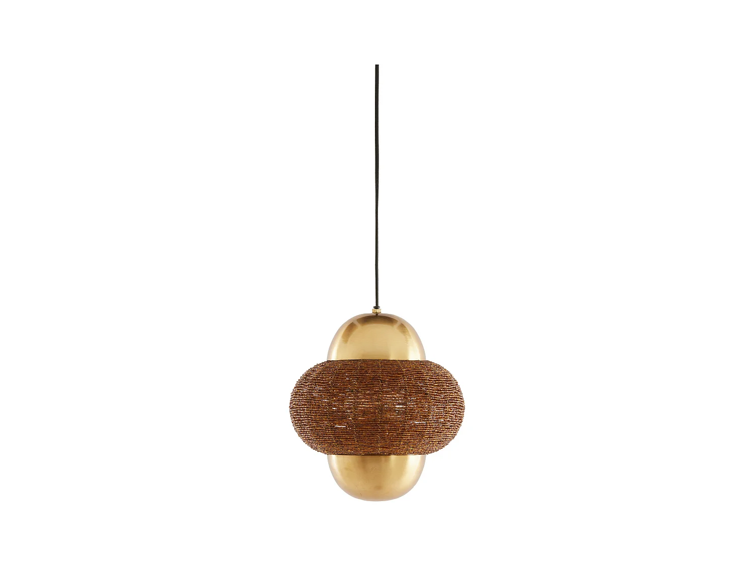 Lampe à suspension CETARA - Ø26x28cm - Marron