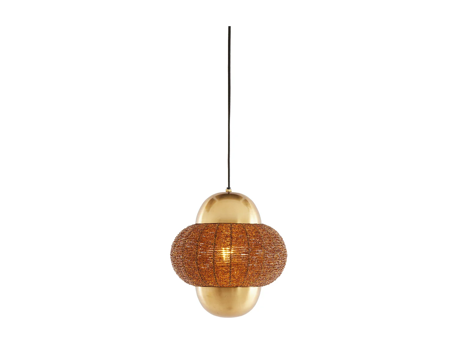 Lampe à suspension CETARA - Ø26x28cm - Marron