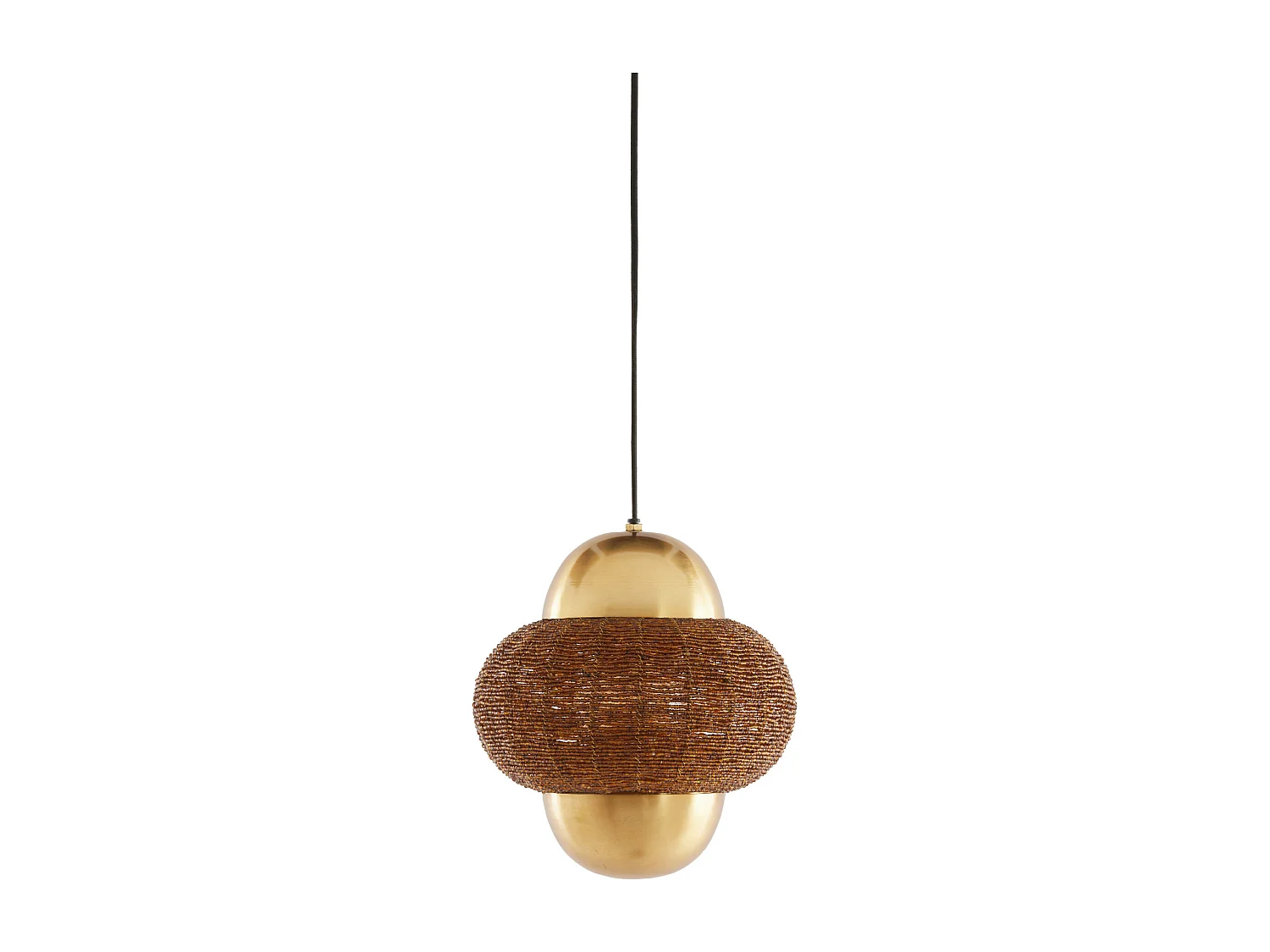 Lampe à suspension CETARA - Ø26x28cm - Marron