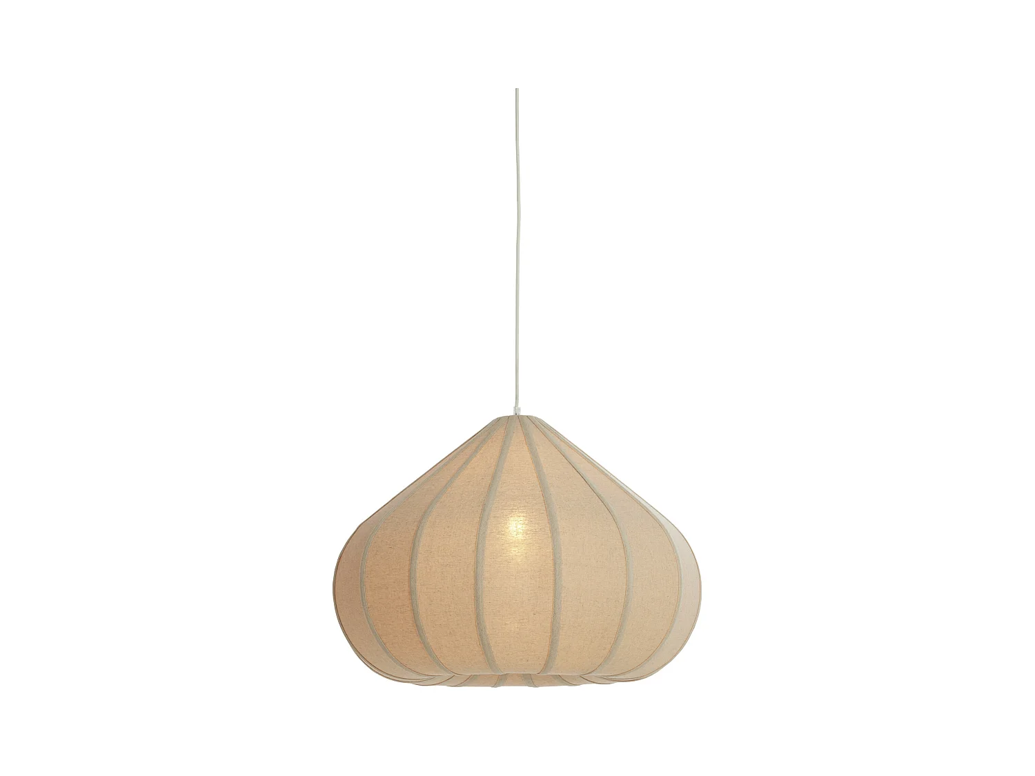 Hängelampe ZUBEDA - Ø60x42,5cm - Braun