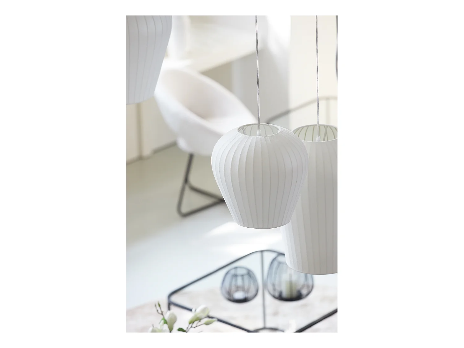 Suspension XELA - Ø30x30cm - Blanc