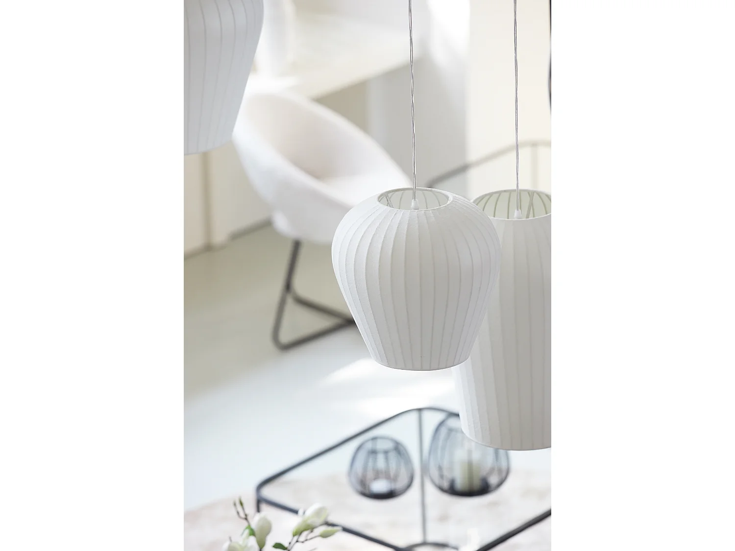 Suspension XELA - Ø30x30cm - Blanc