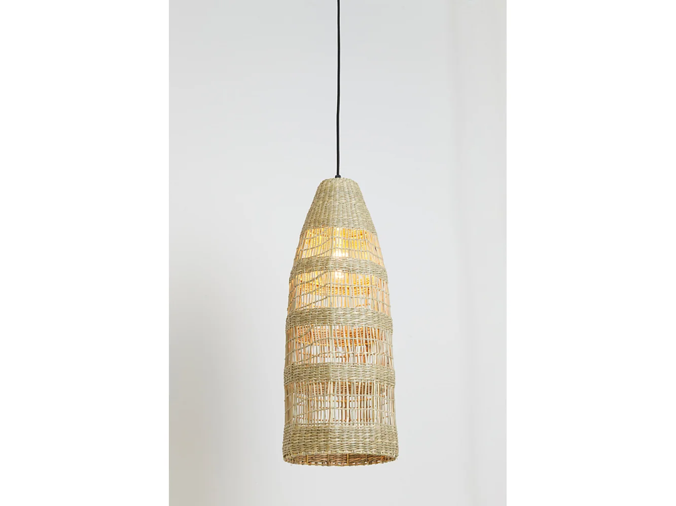 Suspension LATIKA - Ø20x42cm - Marron