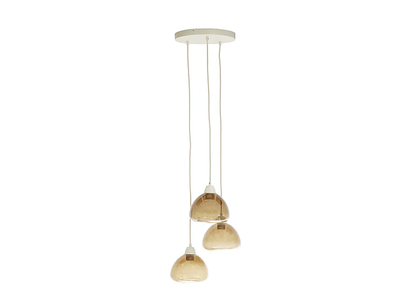 Suspension BISHO - Ø30x14cm - Marron