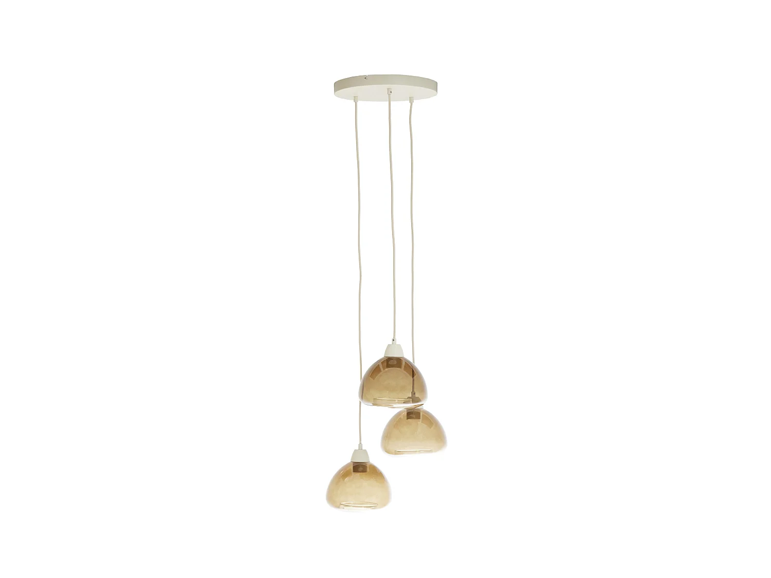 Suspension BISHO - Ø30x14cm - Marron
