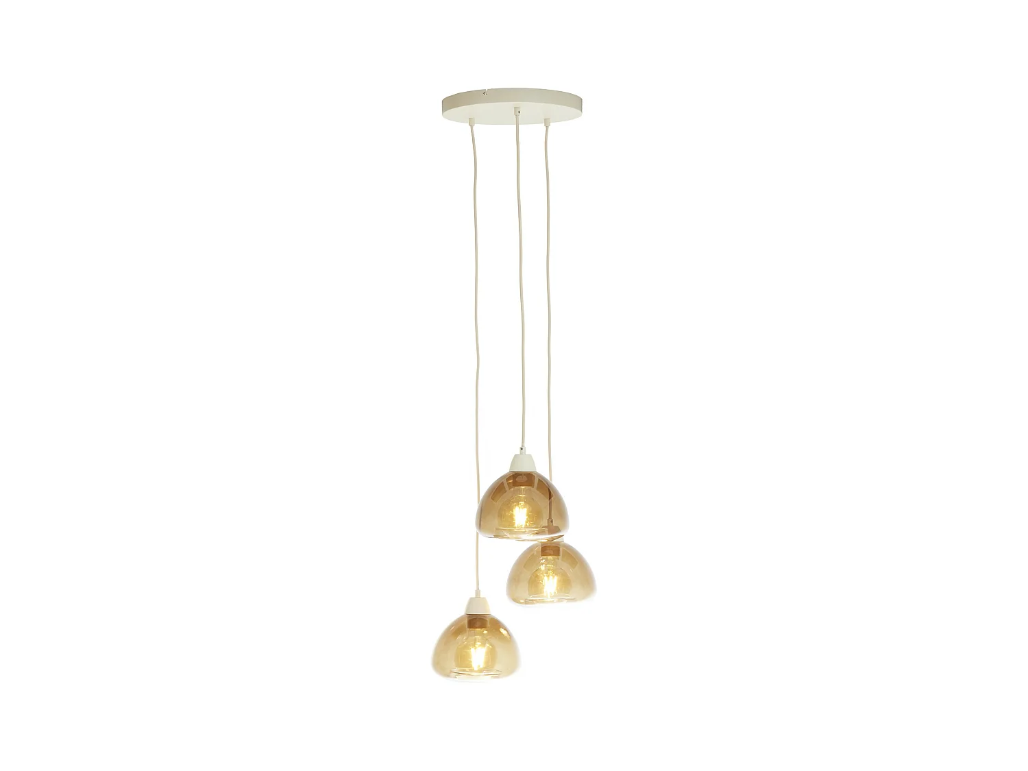 Suspension BISHO - Ø30x14cm - Marron