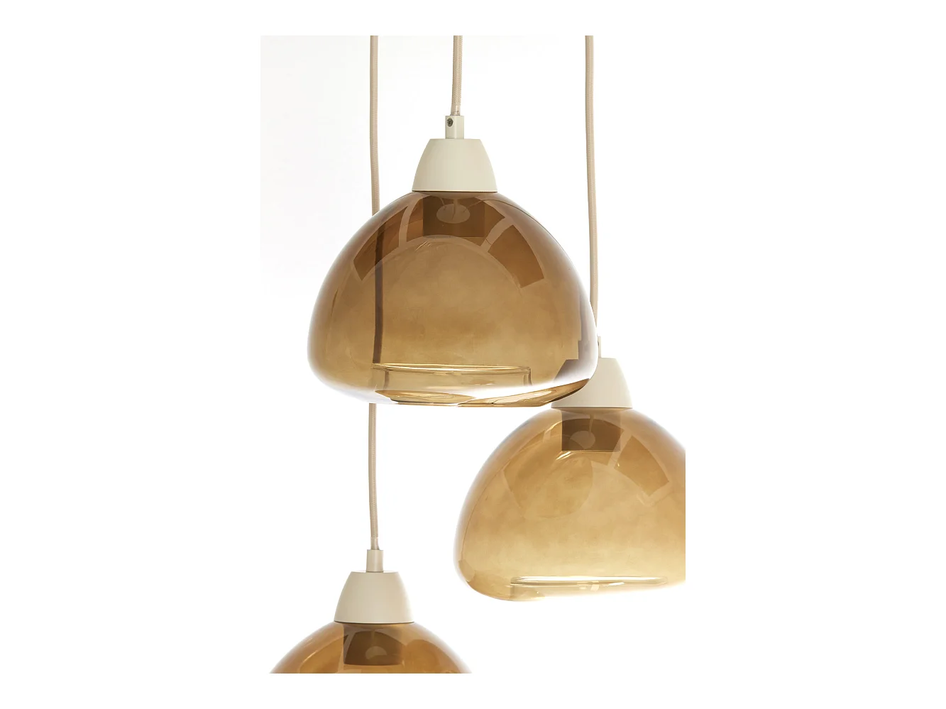 Suspension BISHO - Ø30x14cm - Marron