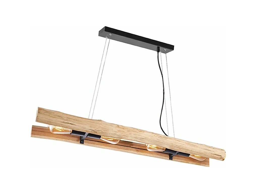 Hängelampe Woody - 100x20x150cm - Holz