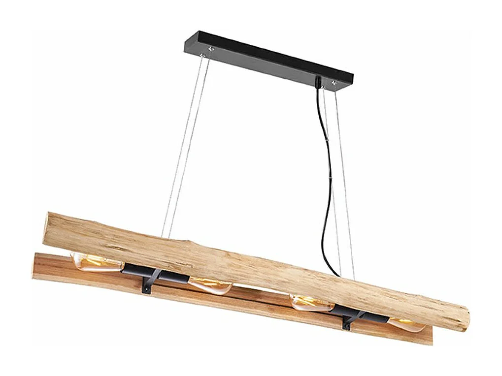 Hängelampe Woody - 100x20x150cm - Holz