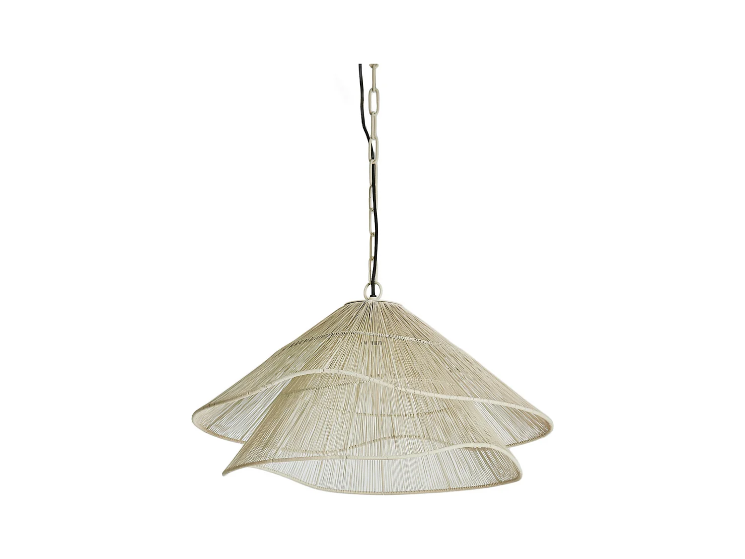 Suspension ALAMEDA - Ø56x31cm - Blanc