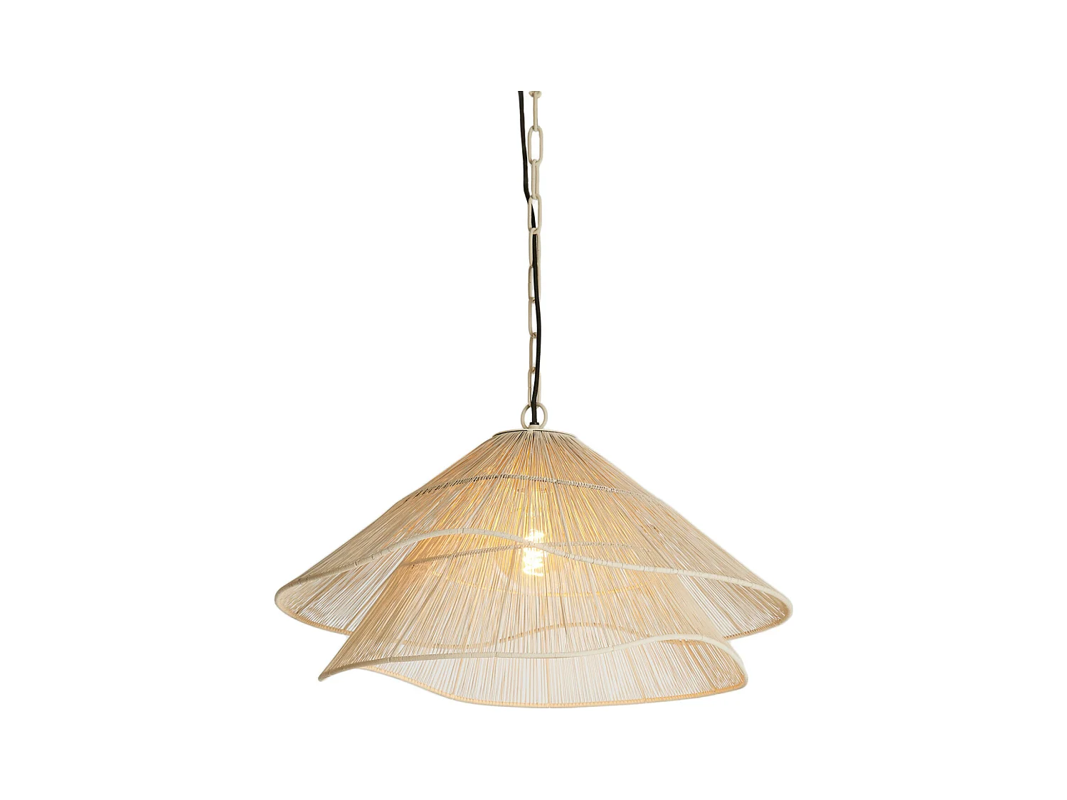 Suspension ALAMEDA - Ø56x31cm - Blanc