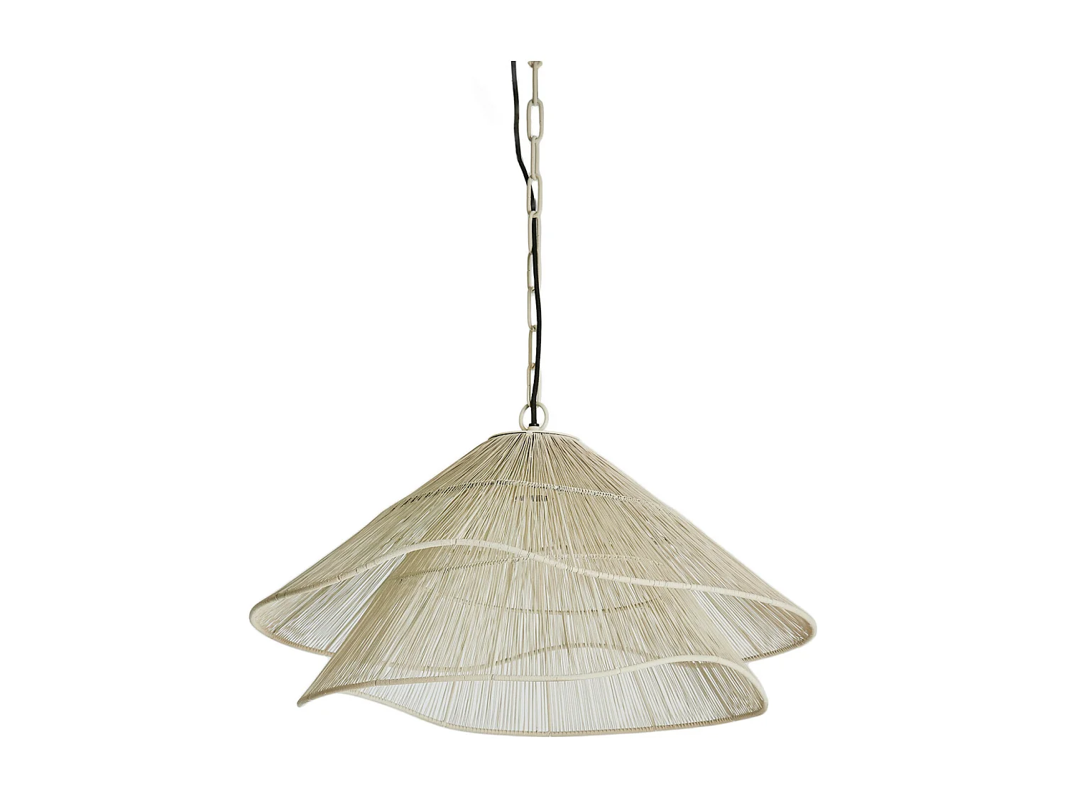 Suspension ALAMEDA - Ø56x31cm - Blanc