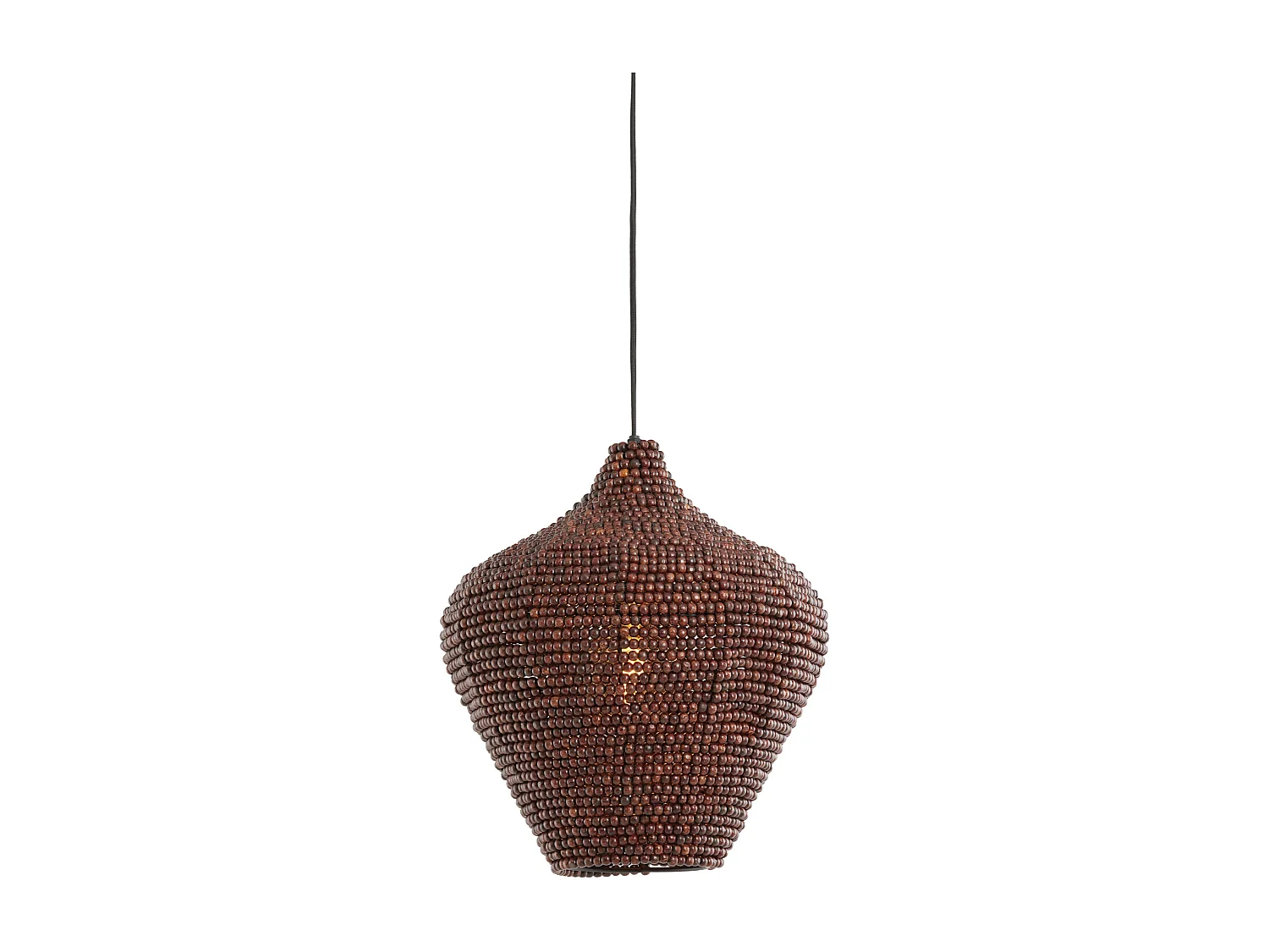 Suspension KALENGA - Ø36x41cm - Marron