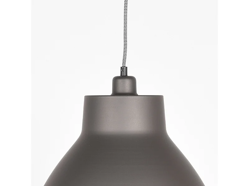 Lámpara colgante Dome - Gris metalizado - Metal