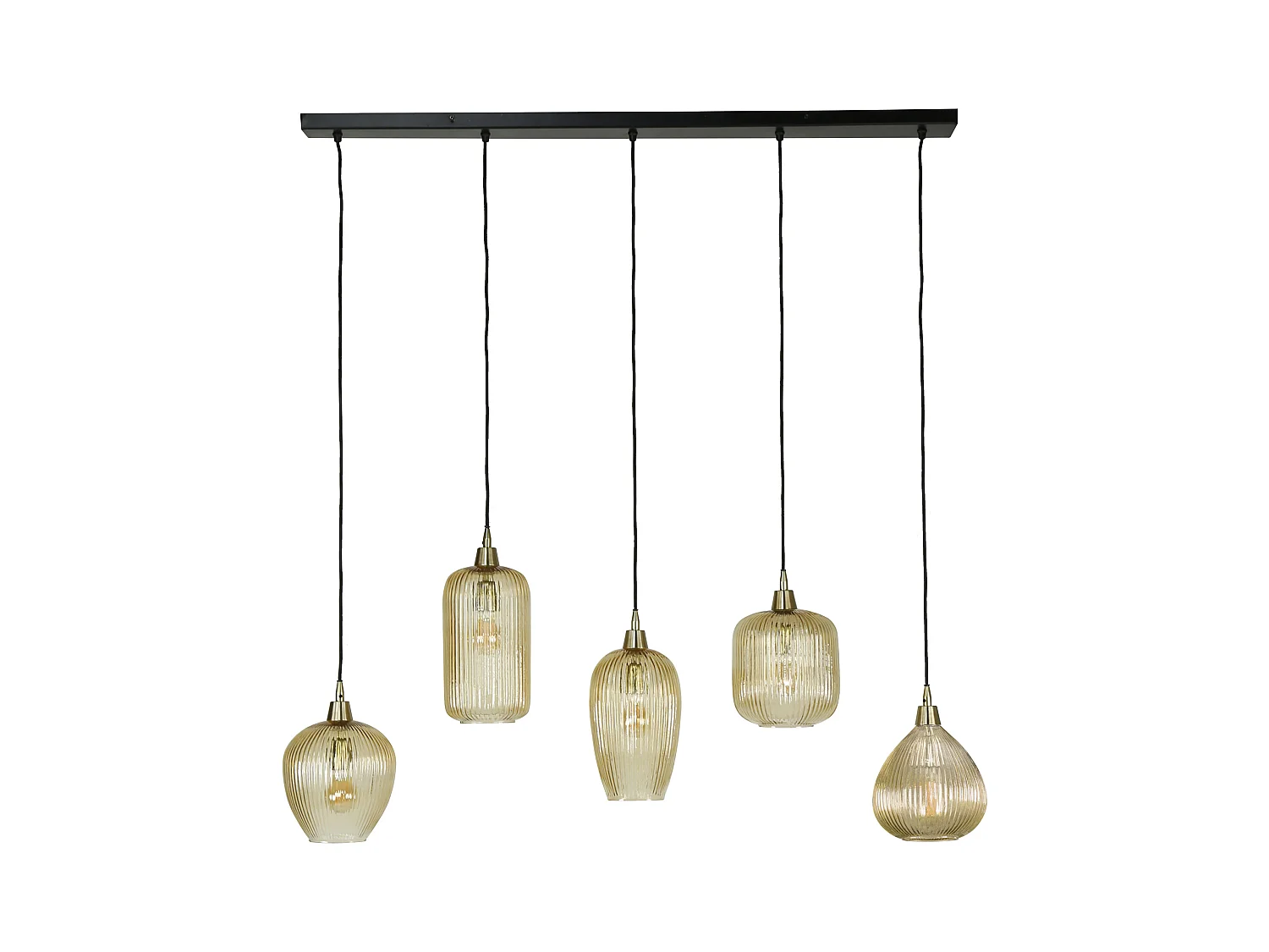Suspension 5L Stripe Glass Mix - Verre ambré