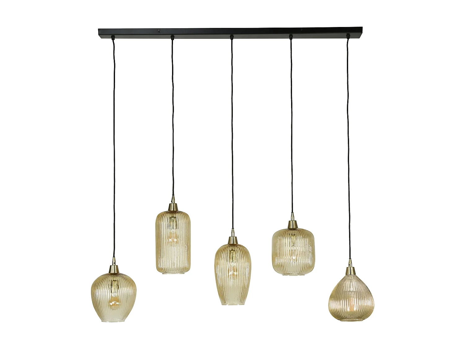 Suspension 5L Stripe Glass Mix - Verre ambré