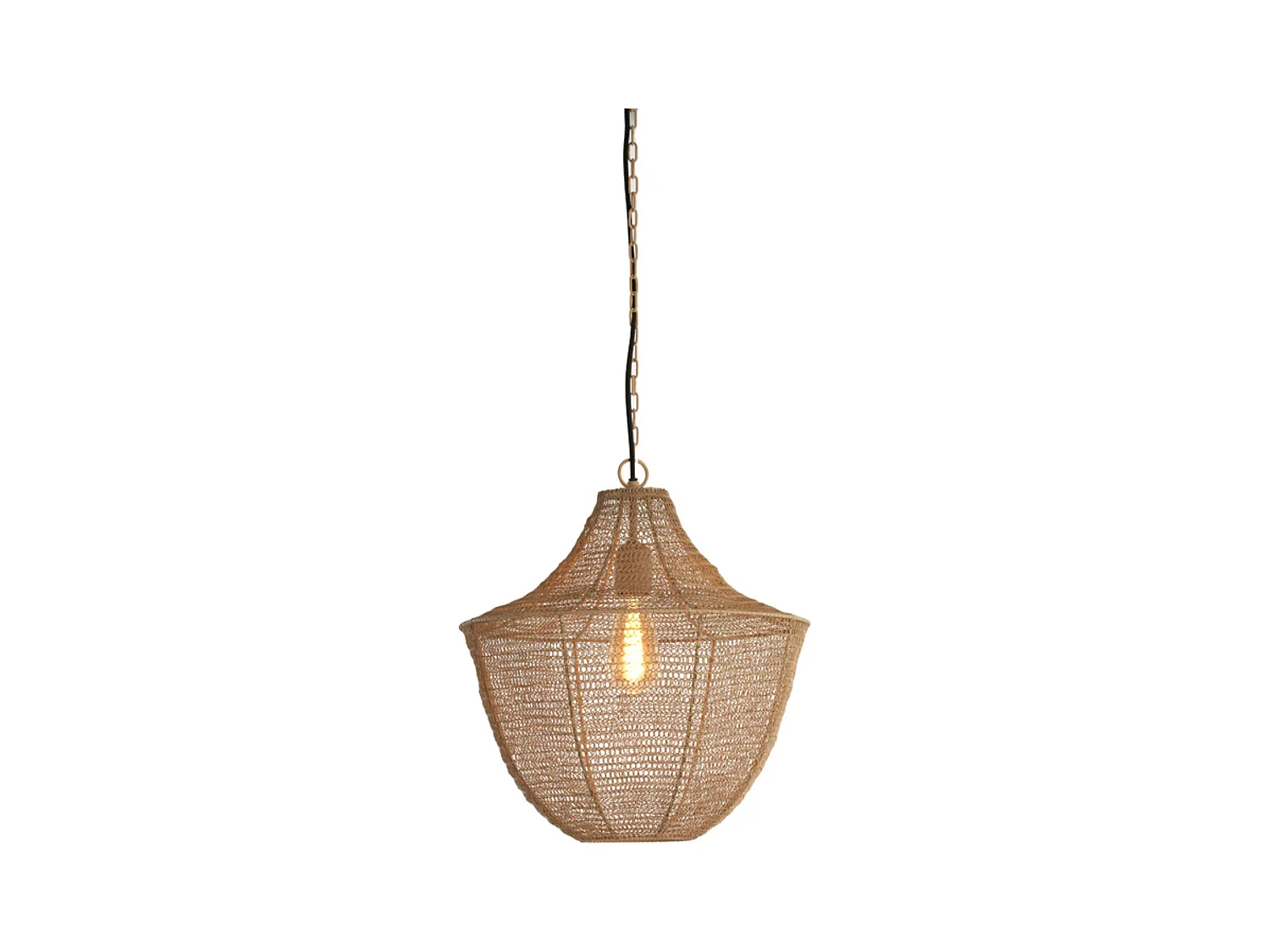 Suspension SHARIKA - Ø40x44cm - Marron