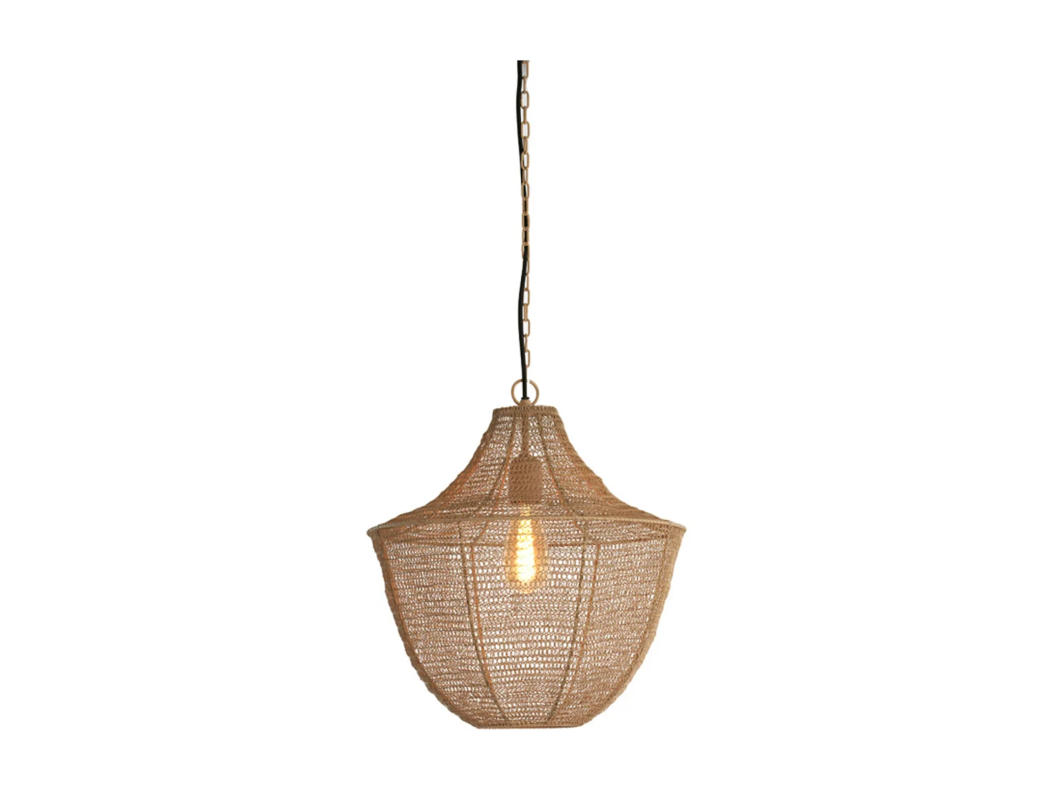Hanglamp SHARIKA - Ø40x44cm - Bruin