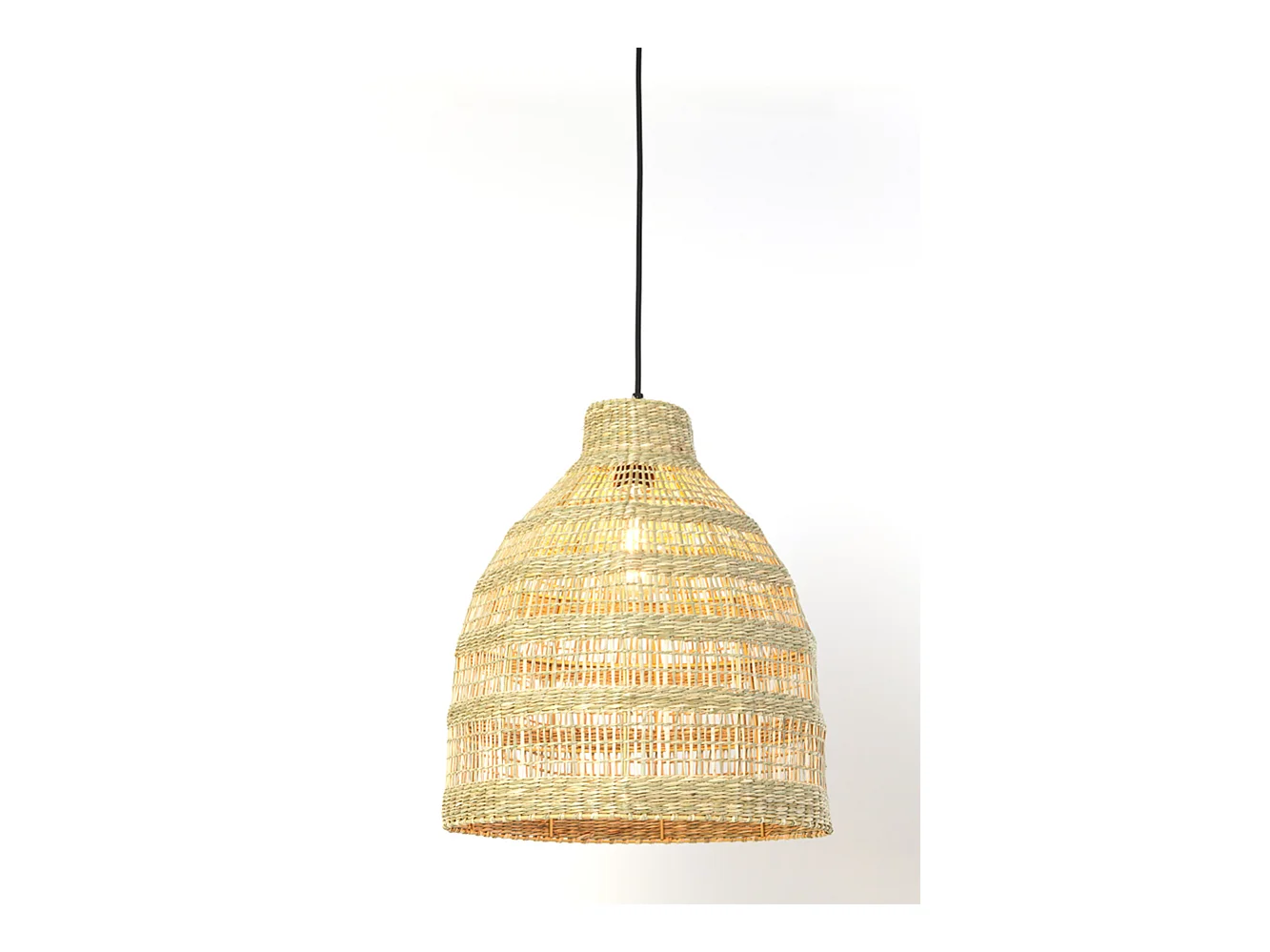 Hängelampe SAGAR - Ø38x43cm - Braun