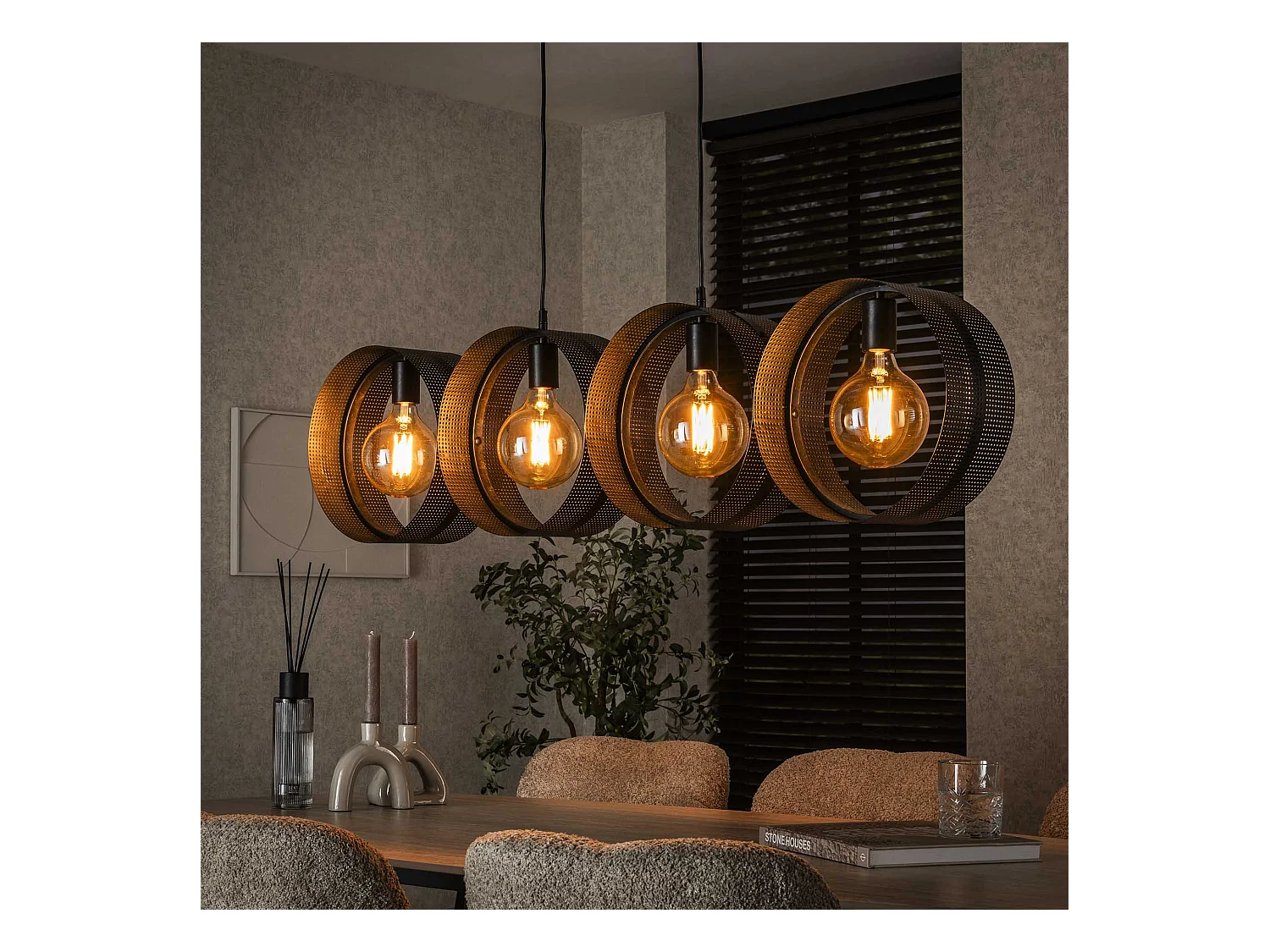 Suspension 4L Anneau Perforé - Anthracite