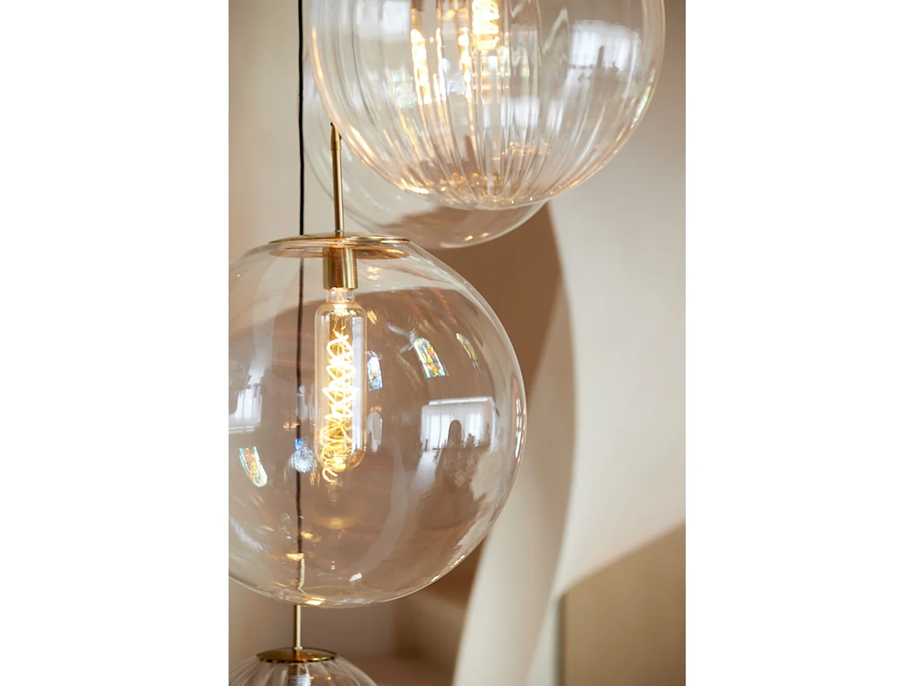 Suspension MEDINA - Ø40x40cm - Transparent