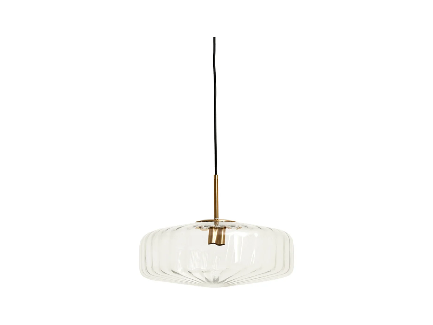 Pendelleuchte PLEAT - Ø40x17cm - Klar